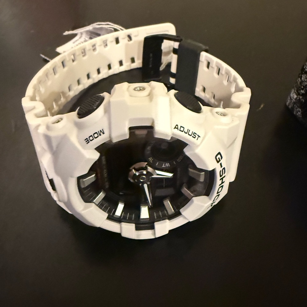 Casio G-Shock GA-700-7A (white resin with black face)